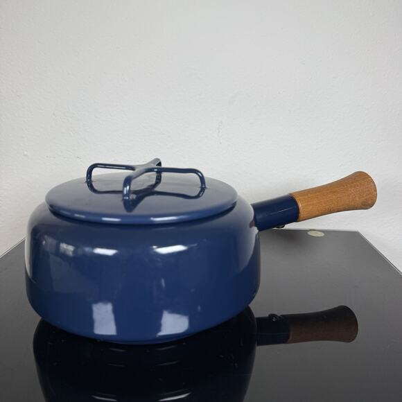 Dansk Kobenstyle Enamelware - Blue - Fondue Pot no base - 7" MCM - Picture 15 of 15
